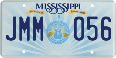 MS license plate JMM056