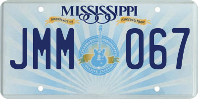 MS license plate JMM067