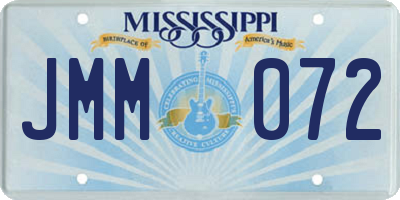 MS license plate JMM072