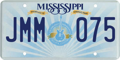 MS license plate JMM075