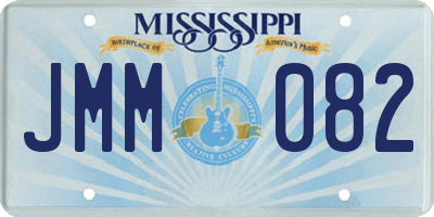 MS license plate JMM082