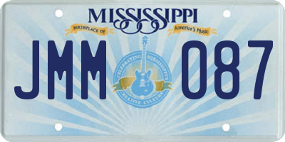 MS license plate JMM087