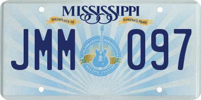 MS license plate JMM097