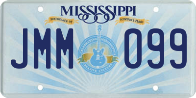 MS license plate JMM099
