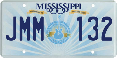 MS license plate JMM132