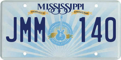 MS license plate JMM140