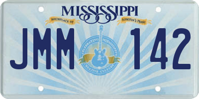 MS license plate JMM142
