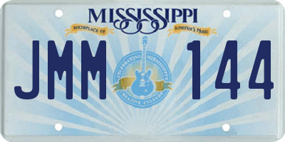 MS license plate JMM144