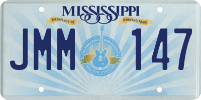 MS license plate JMM147