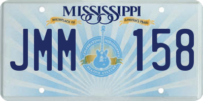 MS license plate JMM158