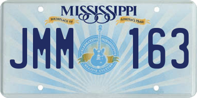 MS license plate JMM163