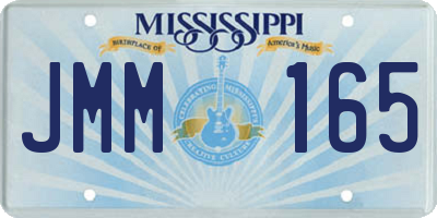 MS license plate JMM165