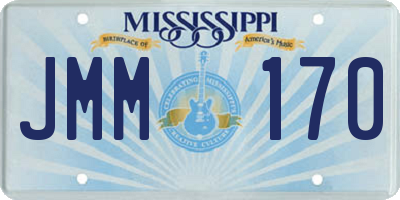 MS license plate JMM170