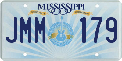 MS license plate JMM179