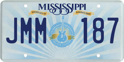 MS license plate JMM187