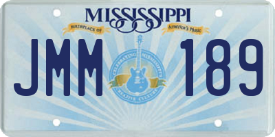MS license plate JMM189