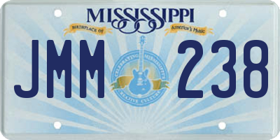 MS license plate JMM238
