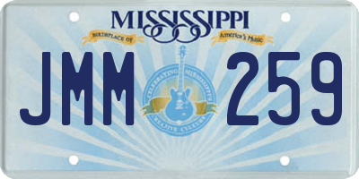MS license plate JMM259