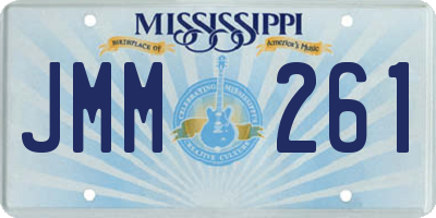 MS license plate JMM261