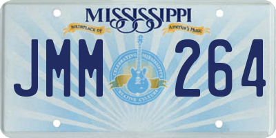 MS license plate JMM264