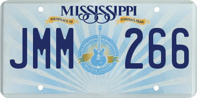 MS license plate JMM266