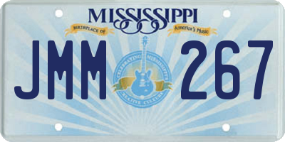 MS license plate JMM267