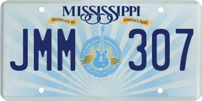 MS license plate JMM307
