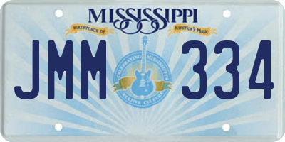 MS license plate JMM334