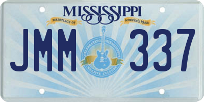 MS license plate JMM337