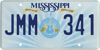 MS license plate JMM341