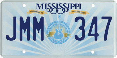 MS license plate JMM347