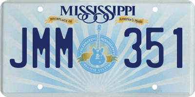 MS license plate JMM351