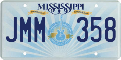 MS license plate JMM358