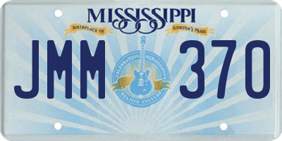 MS license plate JMM370