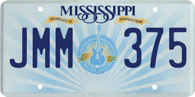MS license plate JMM375