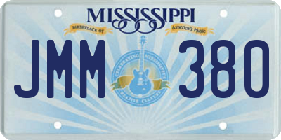 MS license plate JMM380