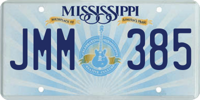 MS license plate JMM385