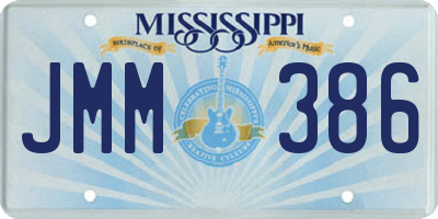 MS license plate JMM386