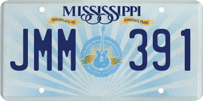 MS license plate JMM391