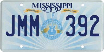 MS license plate JMM392