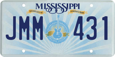 MS license plate JMM431