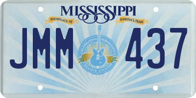 MS license plate JMM437