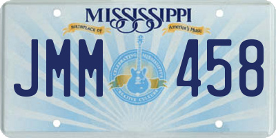 MS license plate JMM458