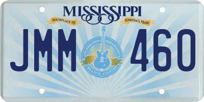 MS license plate JMM460