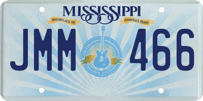 MS license plate JMM466