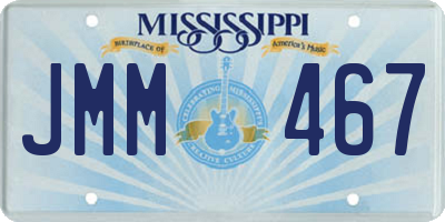 MS license plate JMM467
