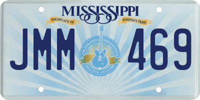 MS license plate JMM469