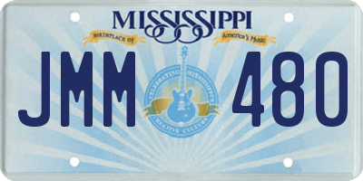 MS license plate JMM480