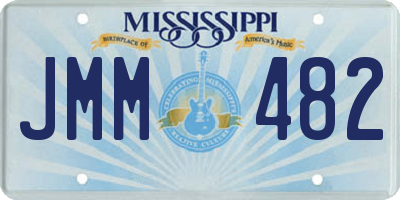 MS license plate JMM482