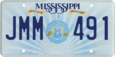 MS license plate JMM491